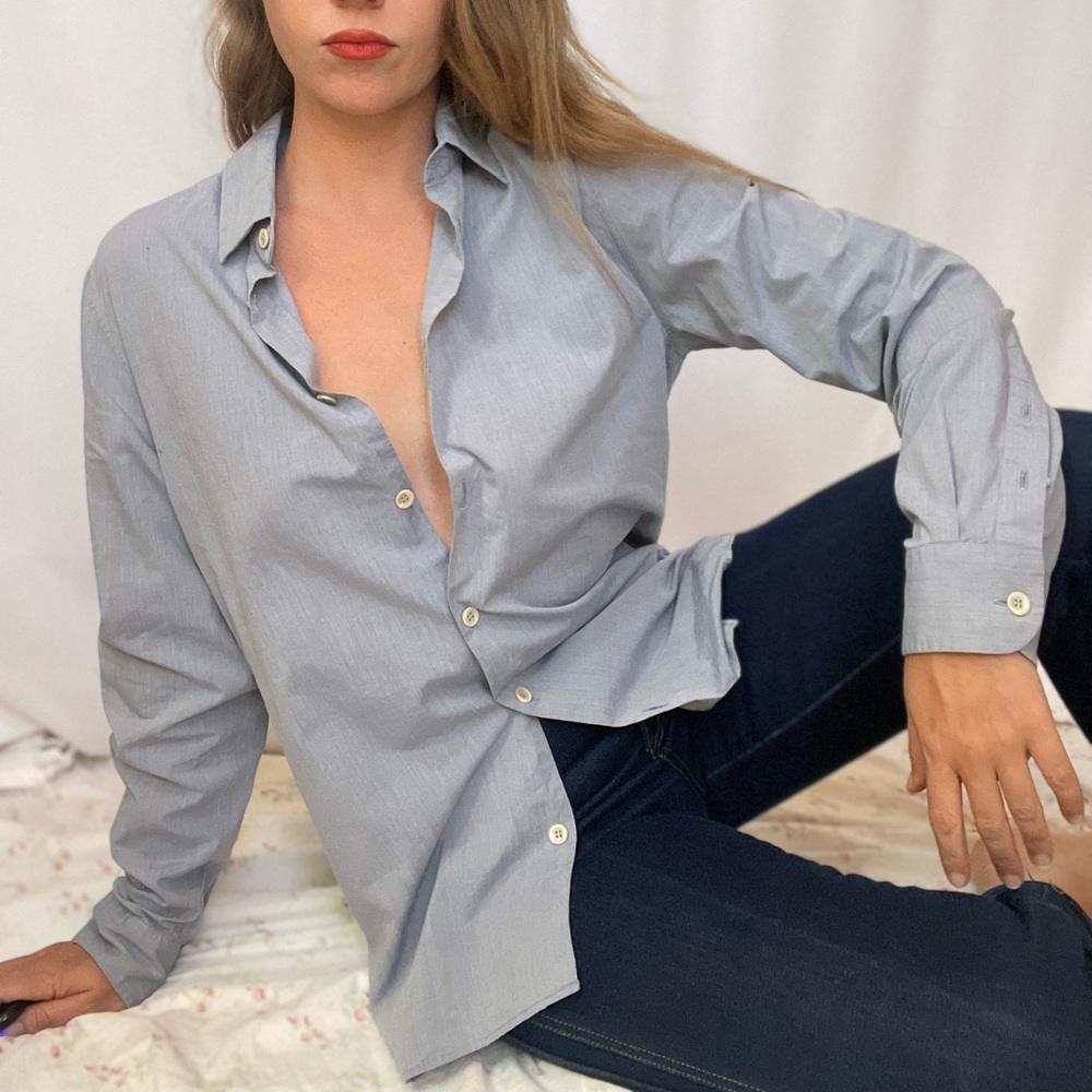 Unisex APC Menswear Style Button Up Shirta